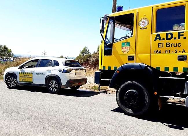 Vehicles del Pla d'informació i vigilància contra incendis forestals. Autor: Diputació de Barcelona