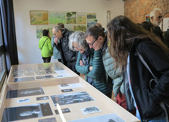 Moment de la inauguració de l'exposició 