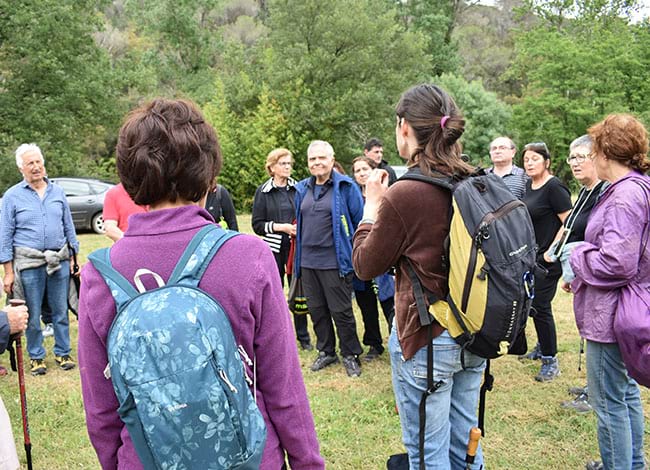 Participants a la passejada guiada per la vall de Ramió. Autor: Museu de la Pagesia