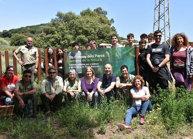 Alumnes i tècnics del Parc, participant a la jornada de cloenda. Autor: Roser Loire