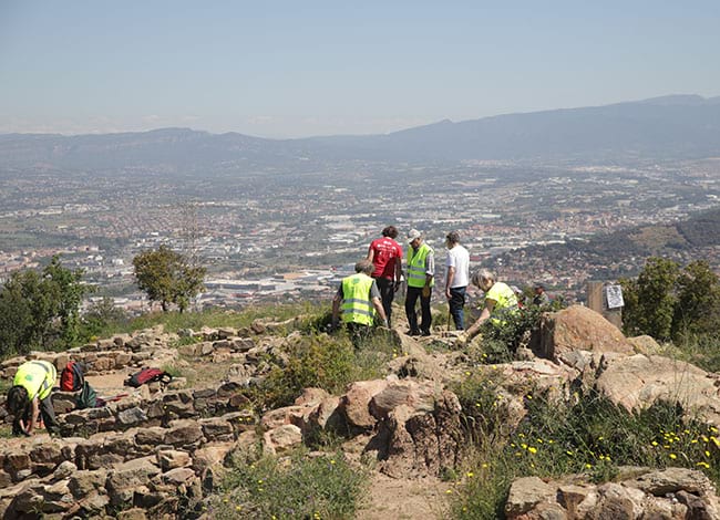 Treballs a la zona sud. Autor: Cercle de Voluntaris dels Parcs Naturals