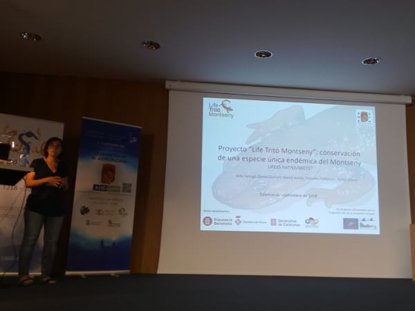 Aïda Tarragó exposa el projecte Life Tritó Montseny