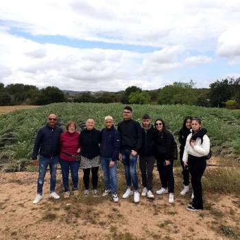 Alumnes algueresos de visita al productor Sínia Pujadas (Vilanova i la Geltrú). Autor: Depana (2023).