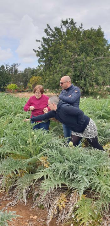 Alumnes algueresos de visita al productor Sínia Pujadas (Vilanova i la Geltrú). Autor: Depana (2023).