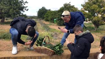 Alumnes algueresos de visita al productor Sínia Pujadas (Vilanova i la Geltrú). Autor: Depana (2023).