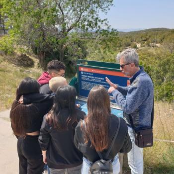 Alumnes algueresos de visita al Parc del Garraf. Autor: Depana (2023).