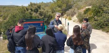 Alumnes algueresos de visita al Parc del Garraf. Autor: Depana (2023).